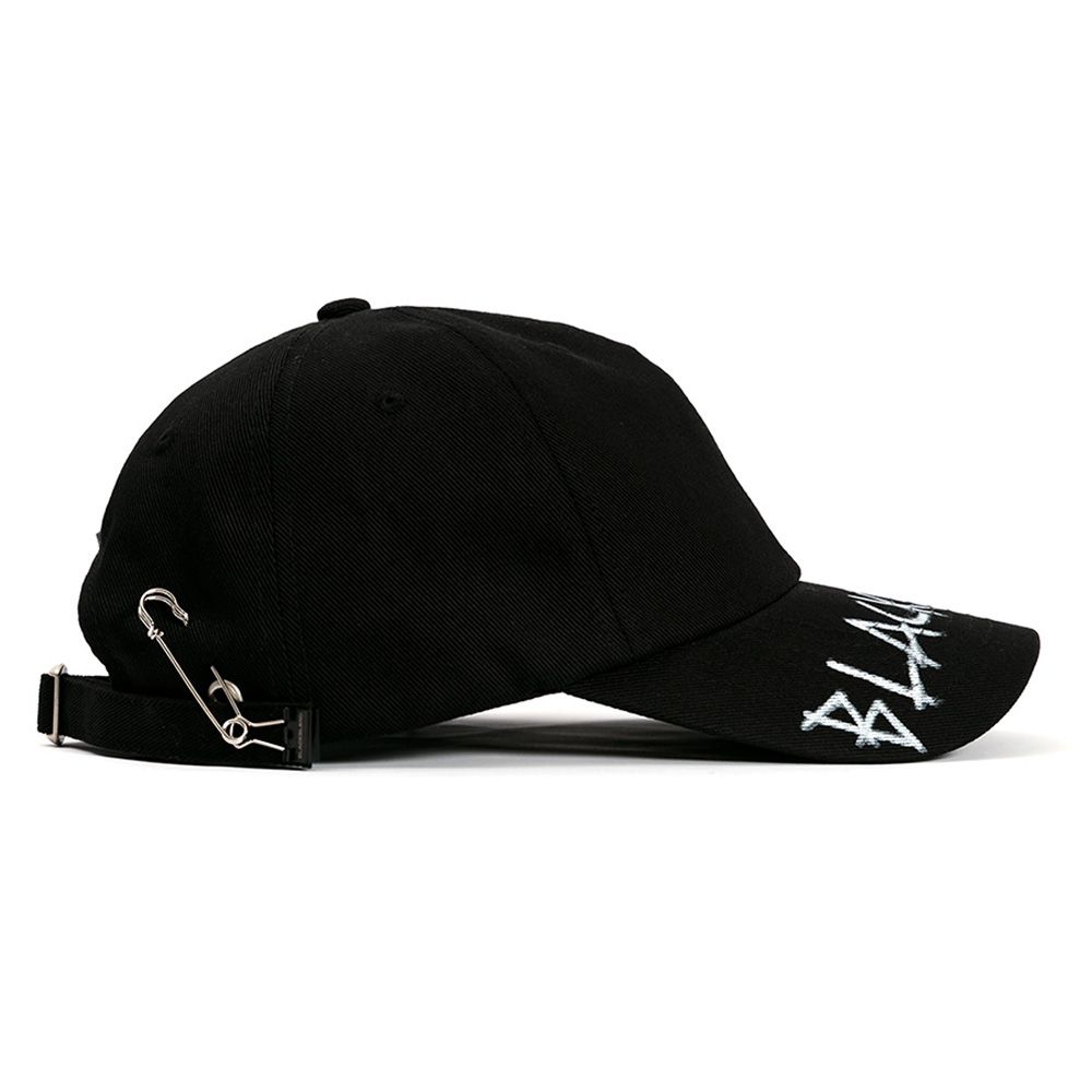 ◆BLACKBLOND◆ Vivid Side Patch Shadow Graffiti Logo Cap Bla MUSINSA | BLACKBLOND Vivid Side Patch Graffiti Logo Cap (Black)