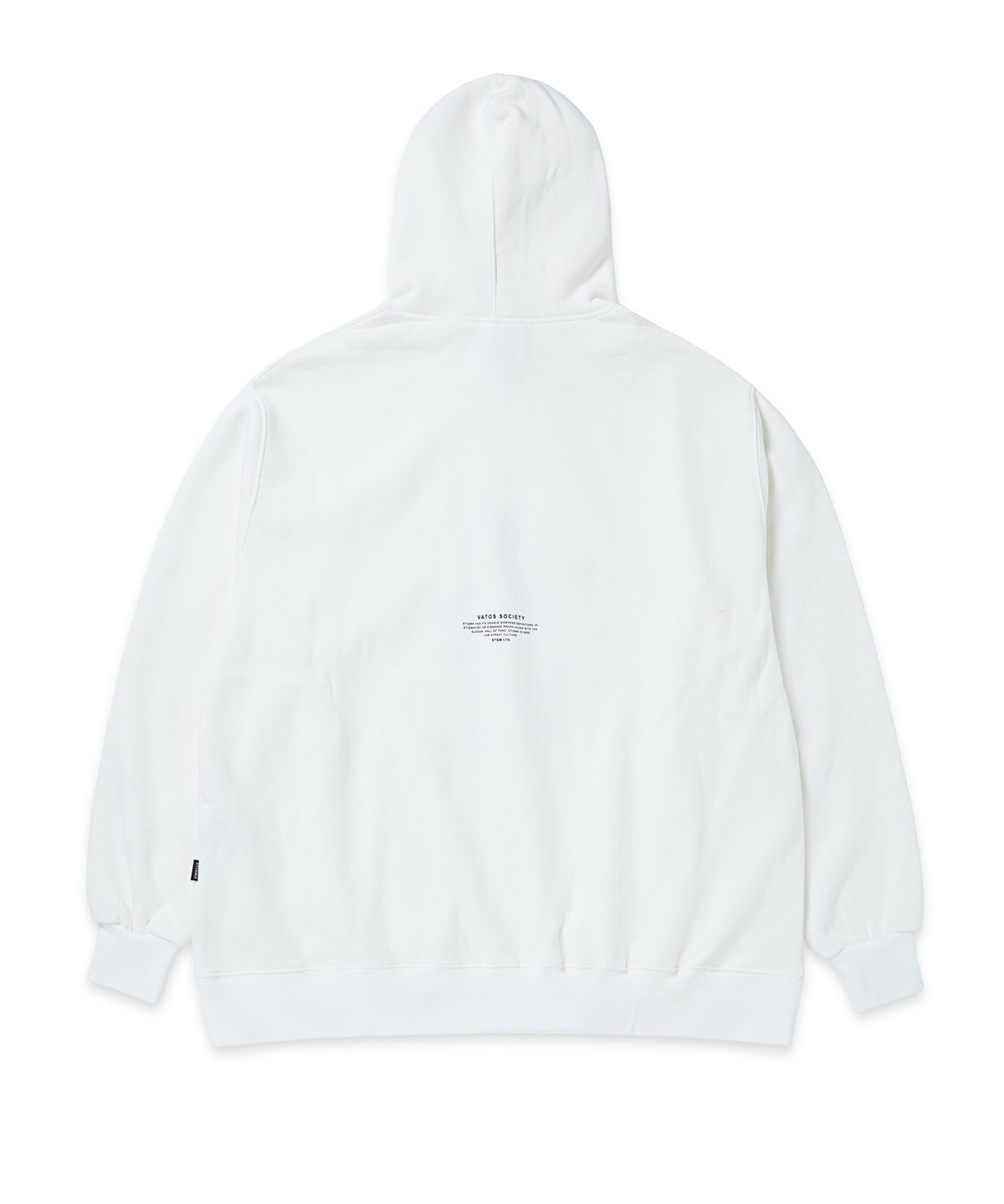 스티그마(STIGMA) EMB COMPTON BEAR OVERSIZED HEAVY SWEAT HOODIE WHITE
