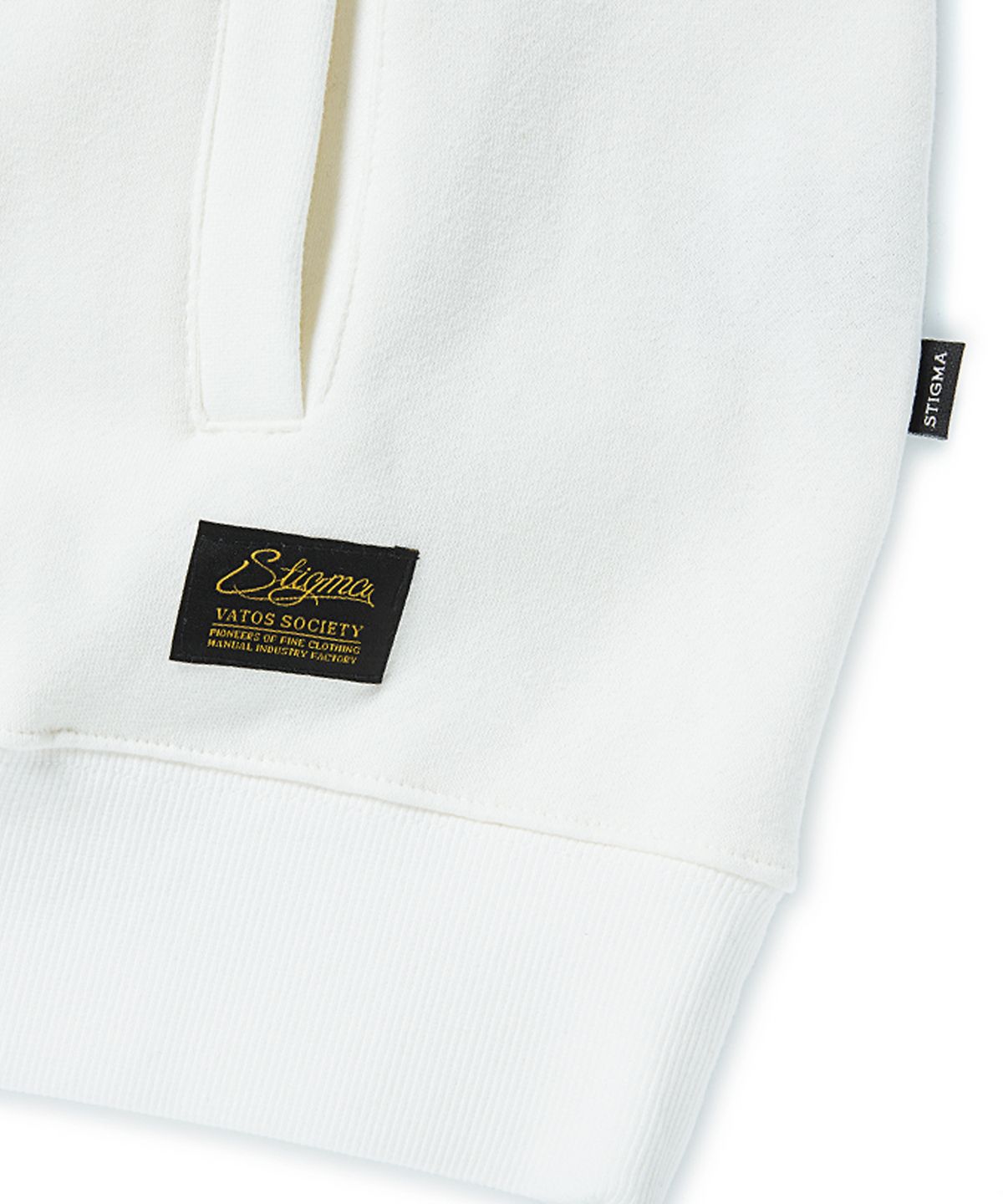 스티그마(STIGMA) EMB COMPTON BEAR OVERSIZED HEAVY SWEAT HOODIE WHITE