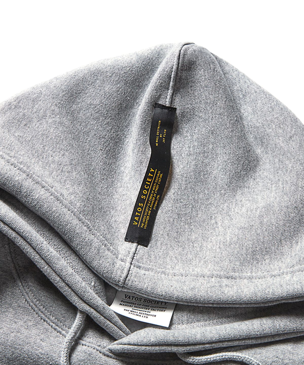 스티그마(STIGMA) EMB COMPTON BEAR OVERSIZED HEAVY SWEAT HOODIE GREY