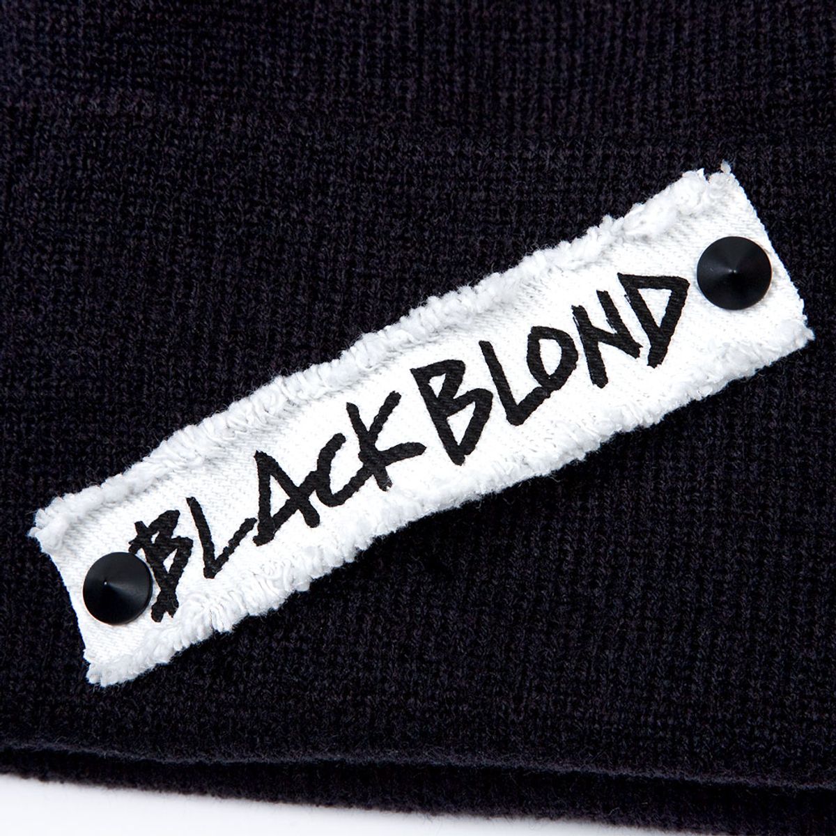블랙블론드(BLACKBLOND) 비비디 사이드 팻치 롱 비니 (블랙)