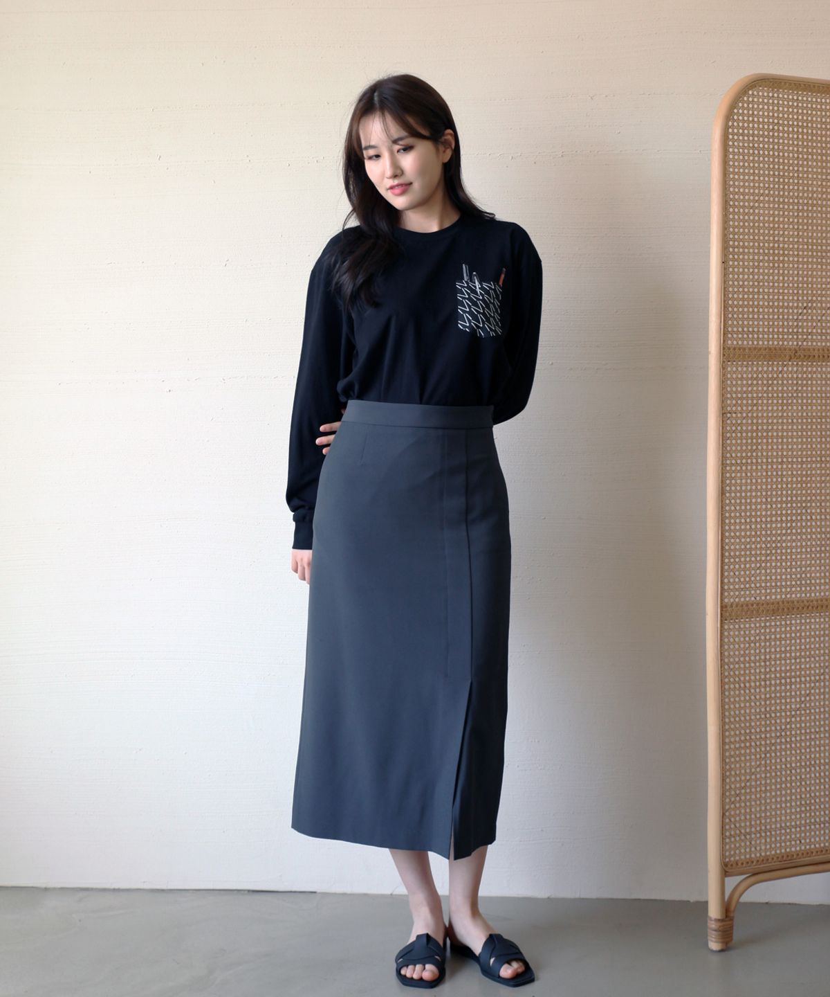 벨레파(BELLEFFA) architetto (건축가) 디자이너 티셔츠 긴팔티