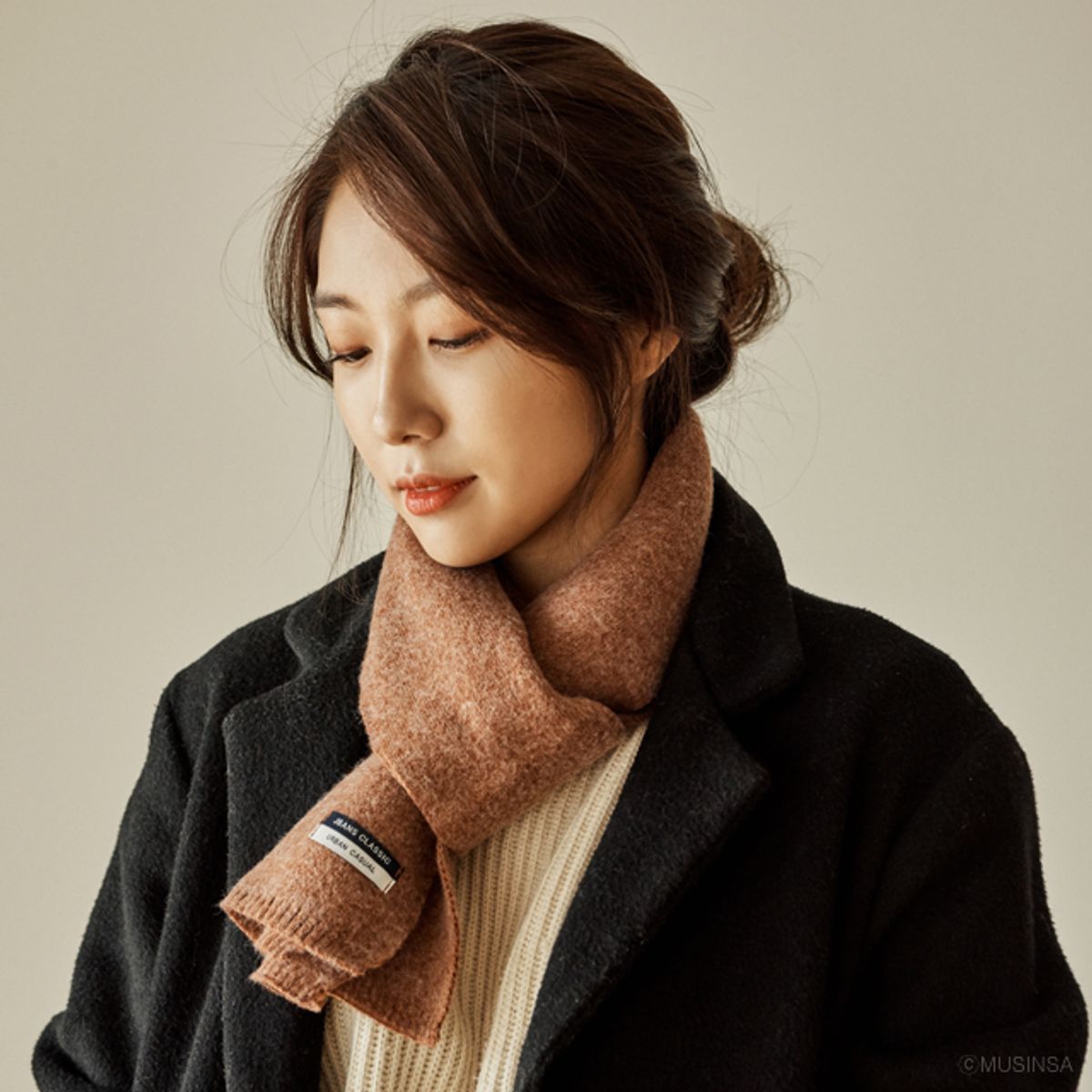 제이반스 클래식(JBANS CLASSIC) 소프트 울터치 미니 머플러2 (C1804-AM905BRD)