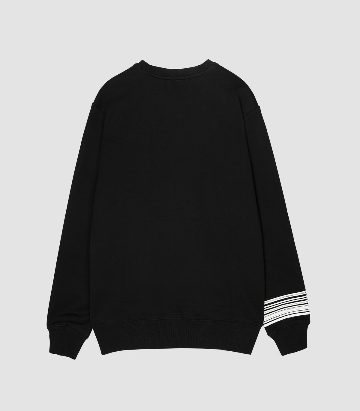 바이브레이트(VIBRATE) AROUND SLEEVE SWEAT SHIRT (BLACK)
