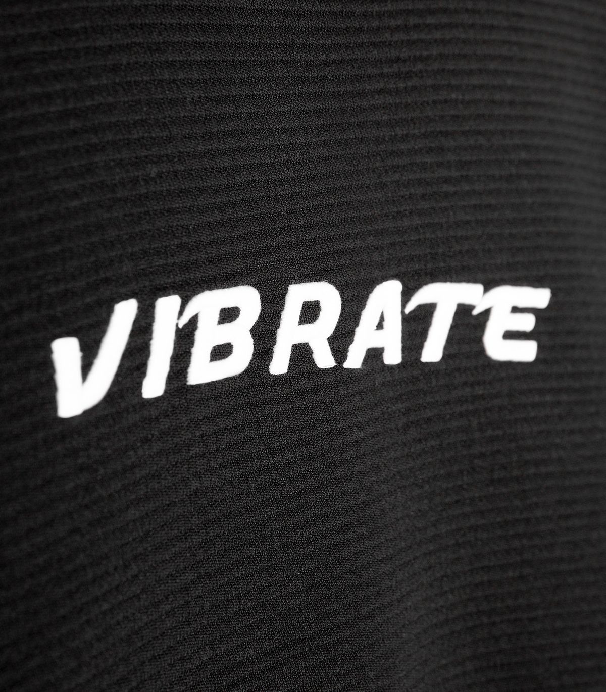 바이브레이트(VIBRATE) BASIC LOGO NUBIM SWEAT SHIRT (BLACK)