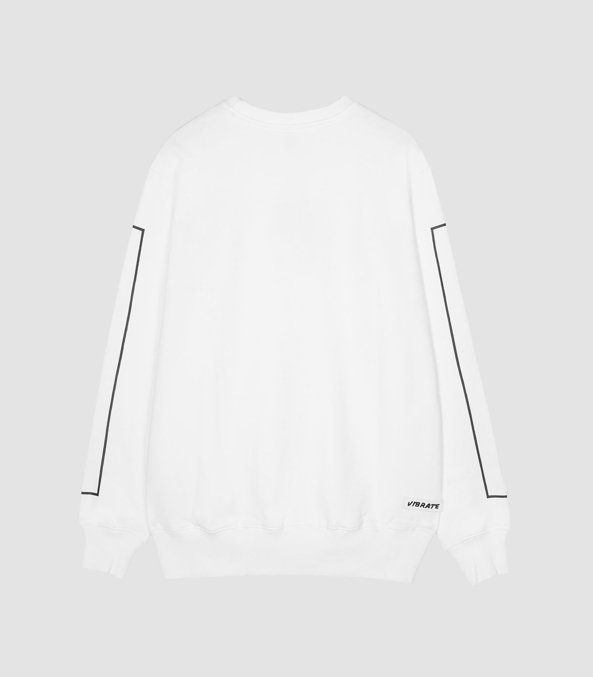 바이브레이트(VIBRATE) CLASSIC MINI LOGO SWEAT SHIRT (WHITE)