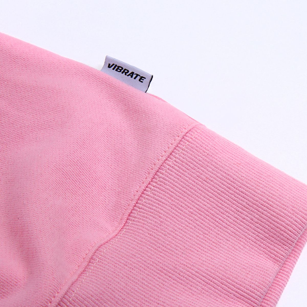 바이브레이트(VIBRATE) CLASSIC MINI LOGO SWEAT SHIRT (PINK)