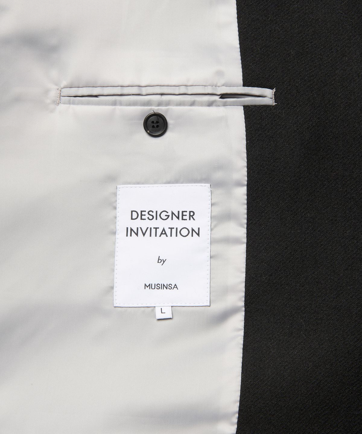 디자이너 인비테이션(DESIGNER INVITATION) 트렌치 슬리브 싱글 코트[블랙]