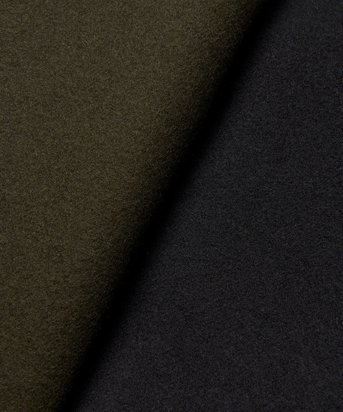디자이너 인비테이션(DESIGNER INVITATION) 러플 트리밍 더블 코트 [카키]
