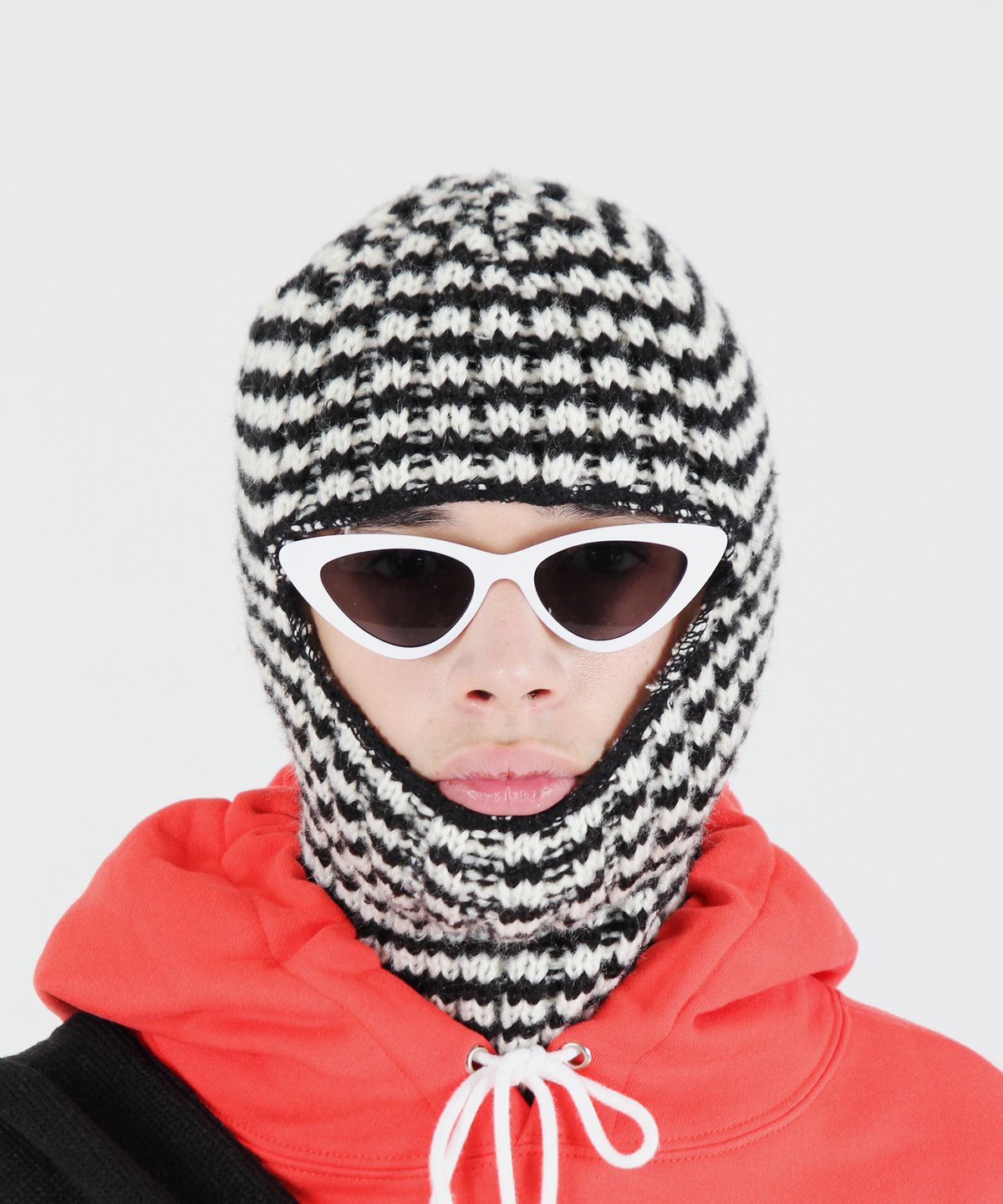 피스메이커(PIECE MAKER) STRIPE BALACLAVA (BLACK)