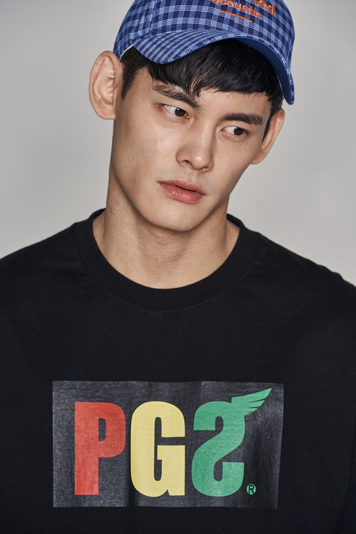 피글스(PIGLES) 베이직 박스로고 티셔츠(블랙)