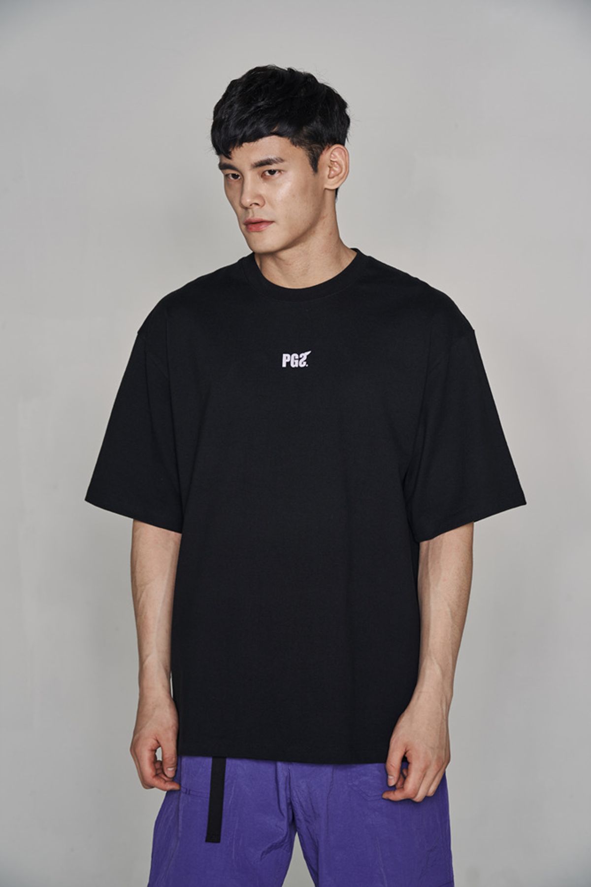 피글스(PIGLES) 무빙로고 티셔츠(블랙)