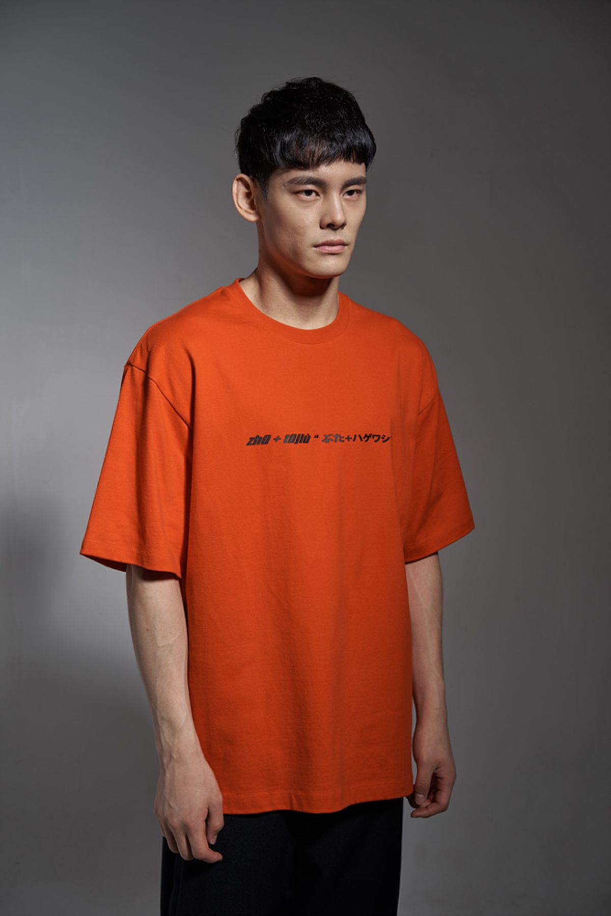 피글스(PIGLES) 써클로고 티셔츠(오렌지)