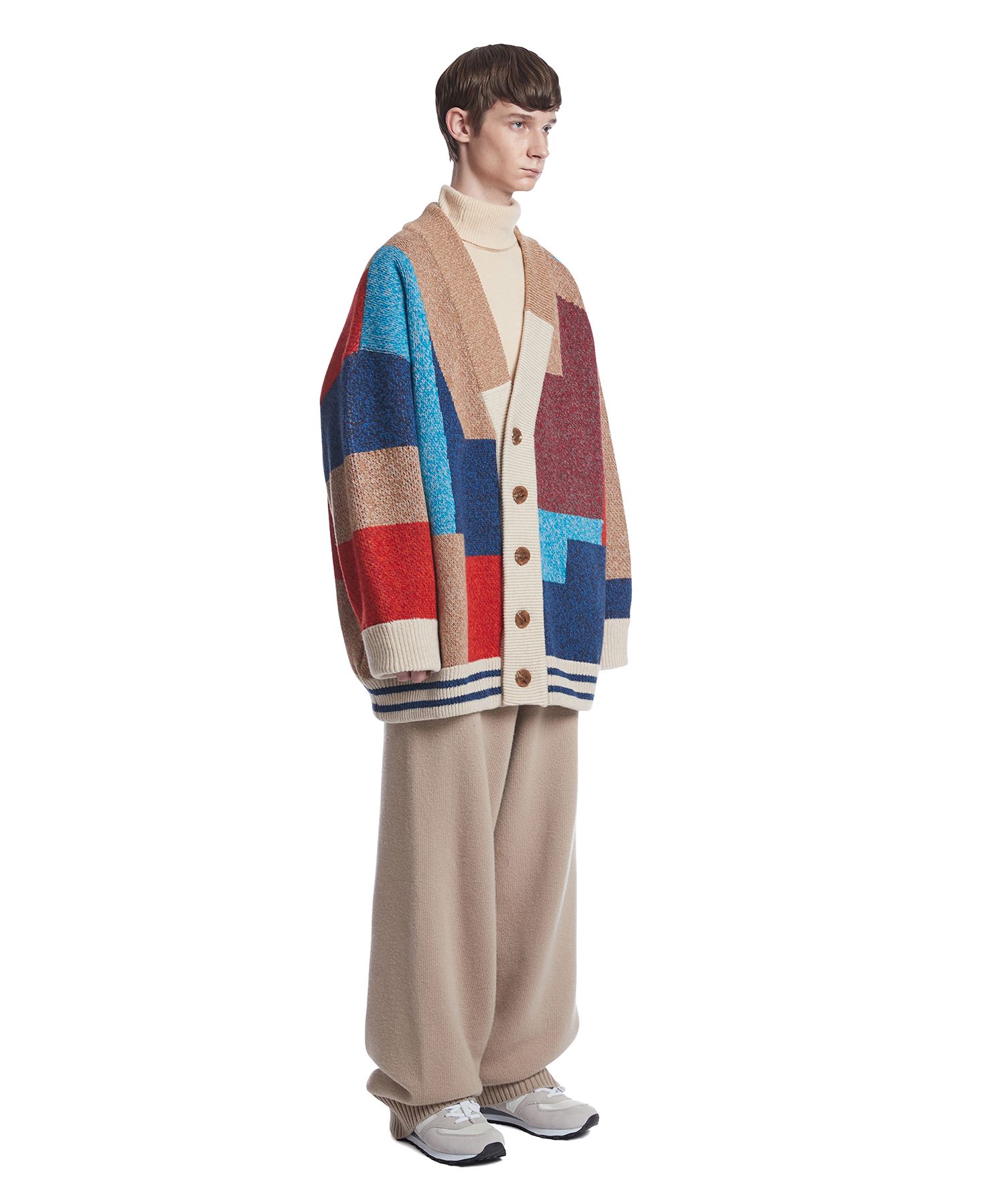 MUSINSA公式 | TRUNK PROJECT Color Mixed Wool Cardigan Jacket