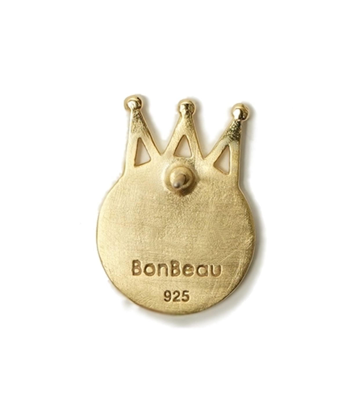 봉보(BONBEAU) 크라운 스마일 코인 귀걸이