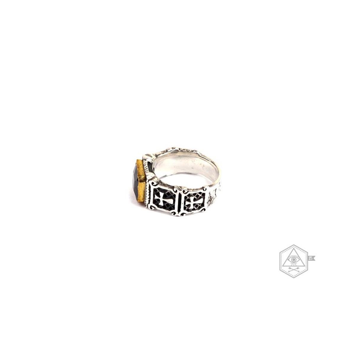 베벨로(BEBELLO) [Bs-294] 925실버 클래식 오닉스 원석반지