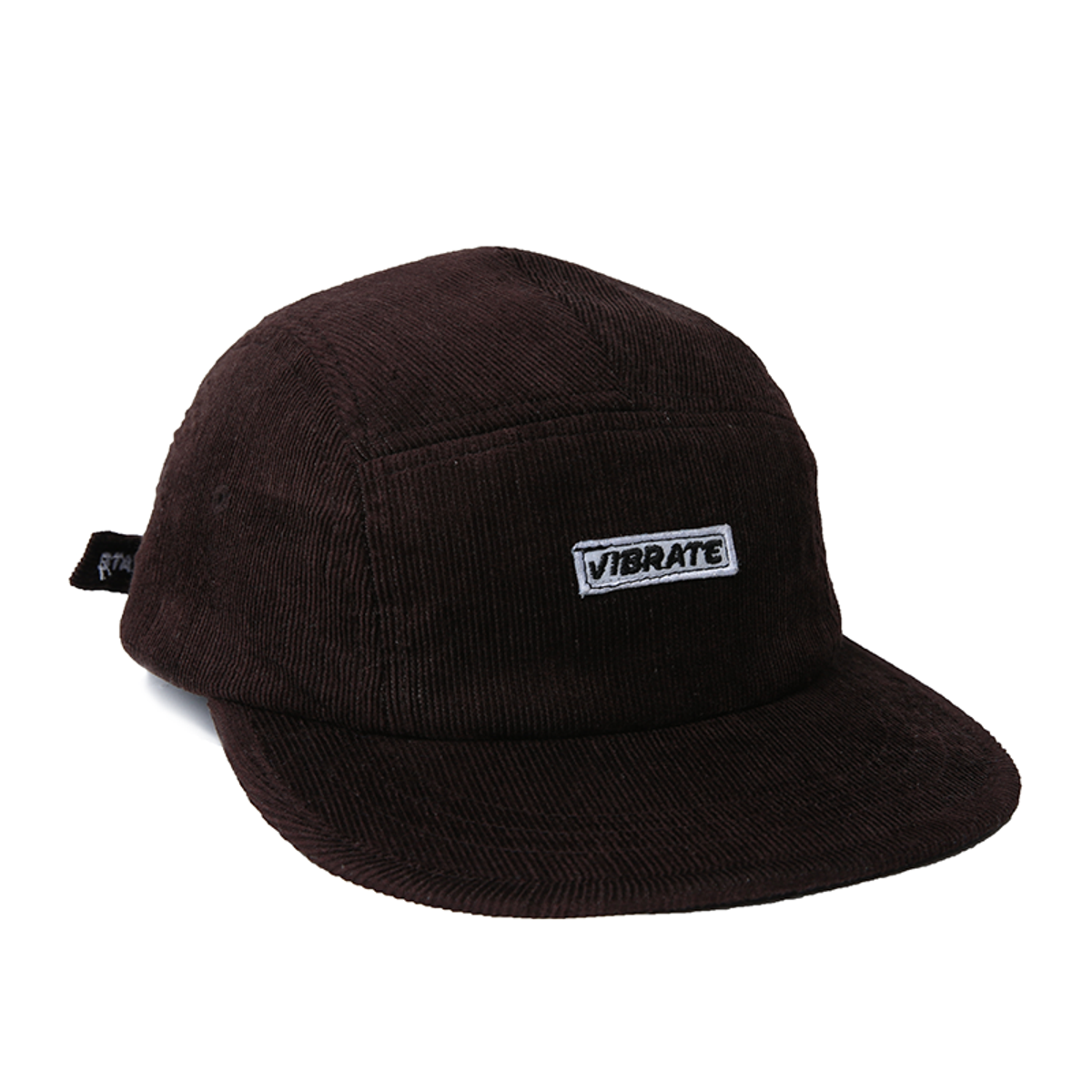바이브레이트(VIBRATE) BOX LOGO CORDUROY CAMP CAP (BROWN)