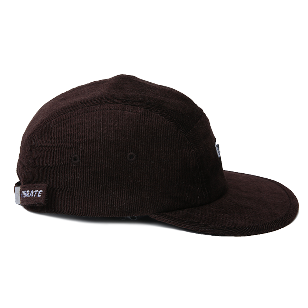 바이브레이트(VIBRATE) BOX LOGO CORDUROY CAMP CAP (BROWN)
