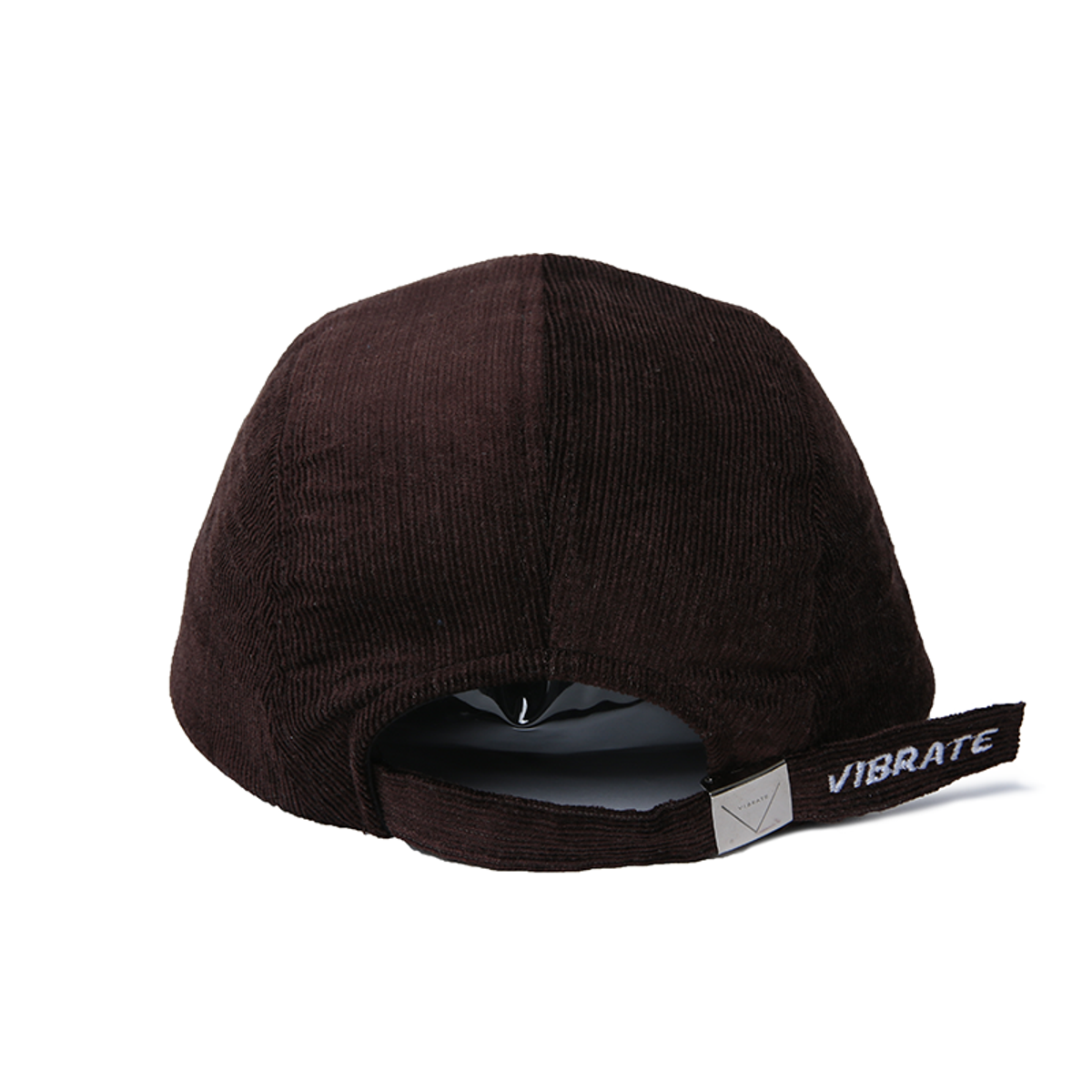 바이브레이트(VIBRATE) BOX LOGO CORDUROY CAMP CAP (BROWN)