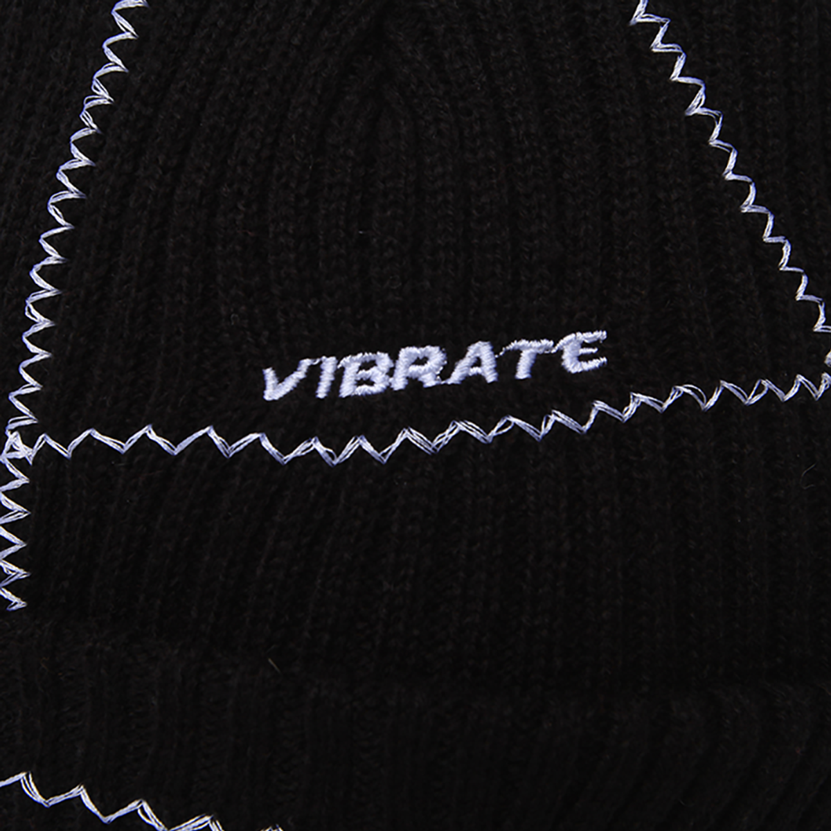 바이브레이트(VIBRATE) STITCH BEANIE (BLACK)