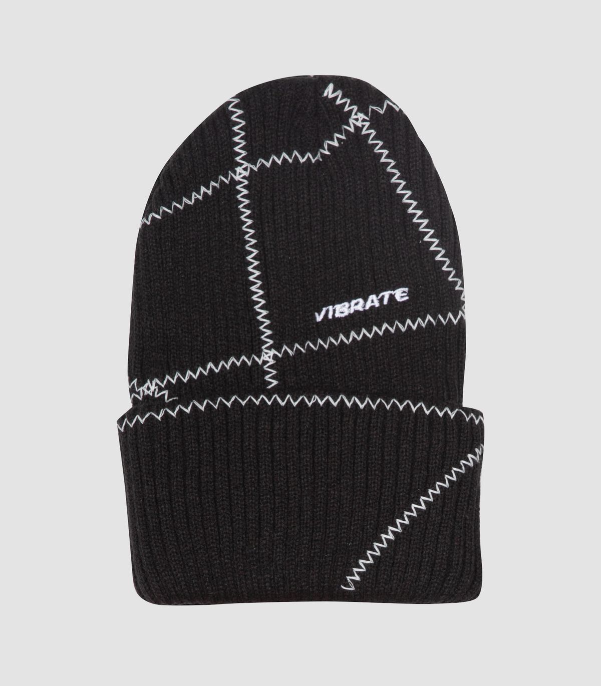 바이브레이트(VIBRATE) STITCH BEANIE (BLACK)
