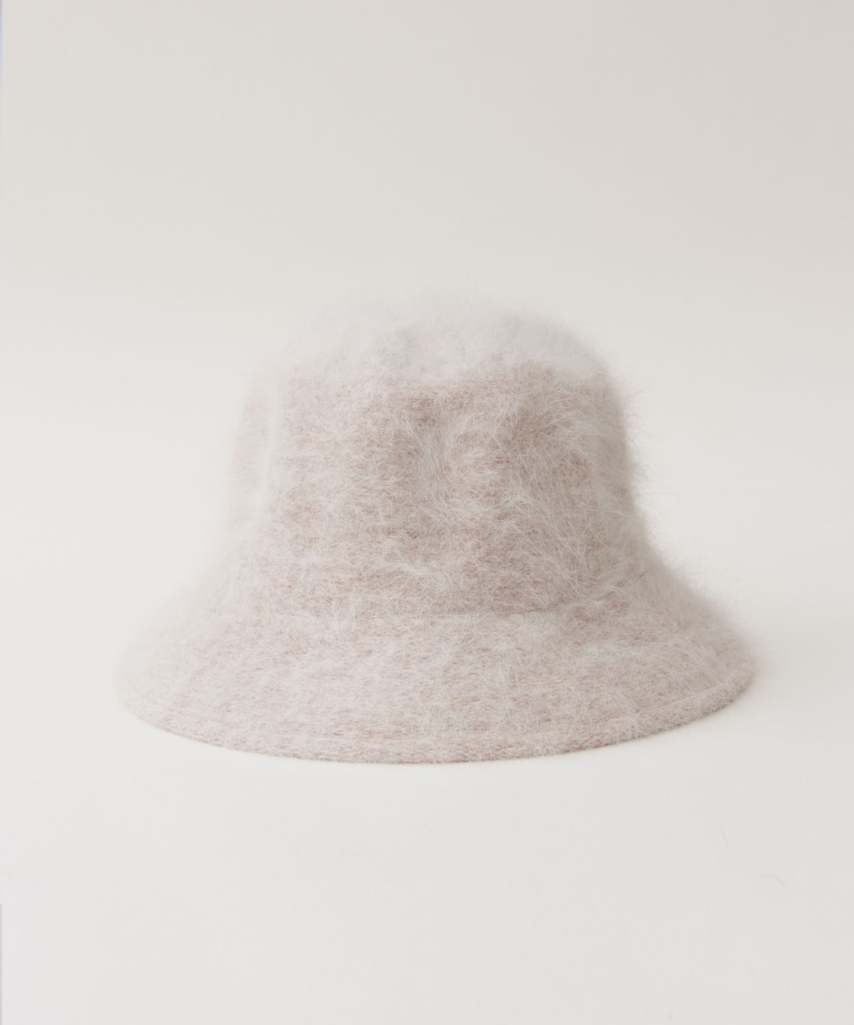 마네스(MANES) 아만다 앙고라 버킷헷 (White)
