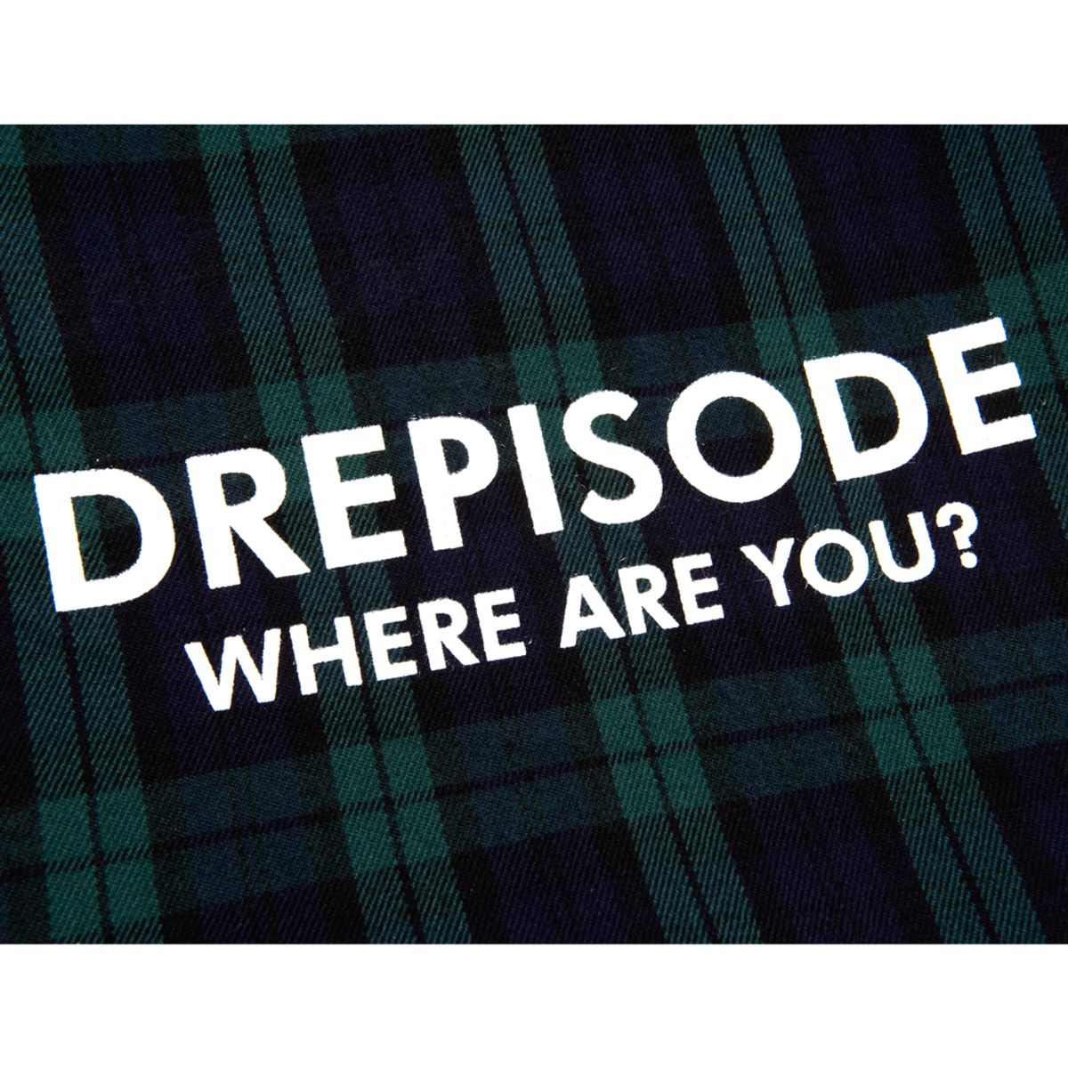 드레피소드(DREPISODE) DQC 로고 플란넬 체크 크로스백 DL18-GR
