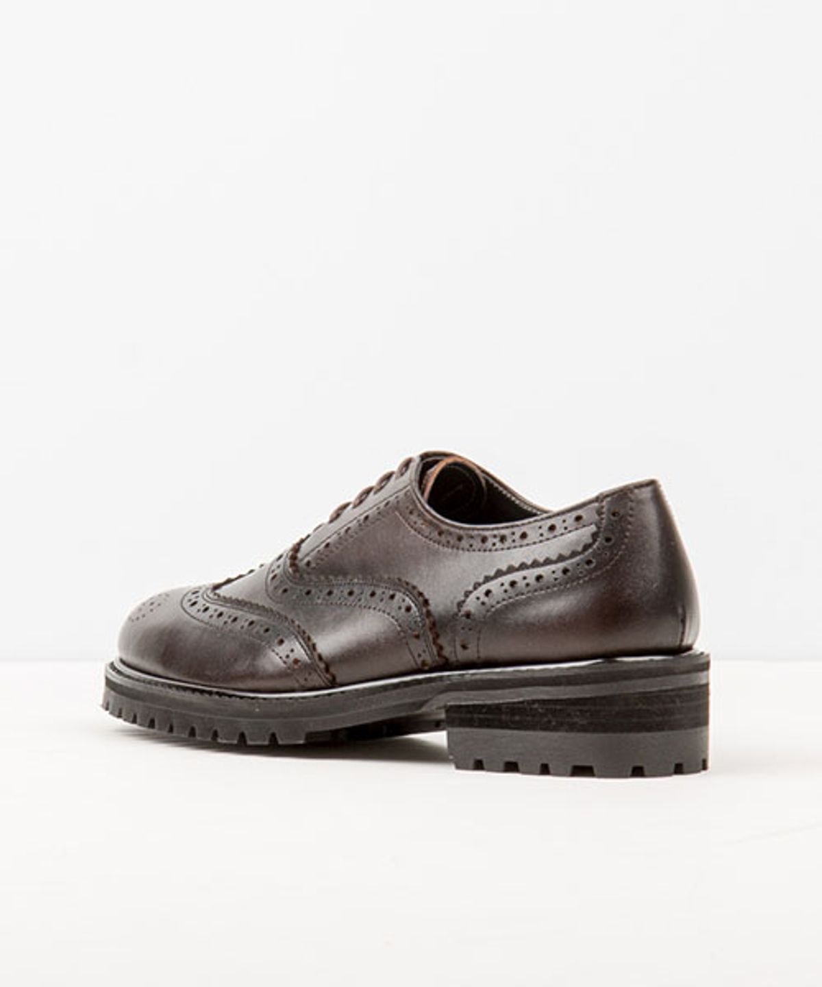 레더리스(LEATHERLESS) #515 / 워커솔 윙팁 워커/ 다크브라운 / for men