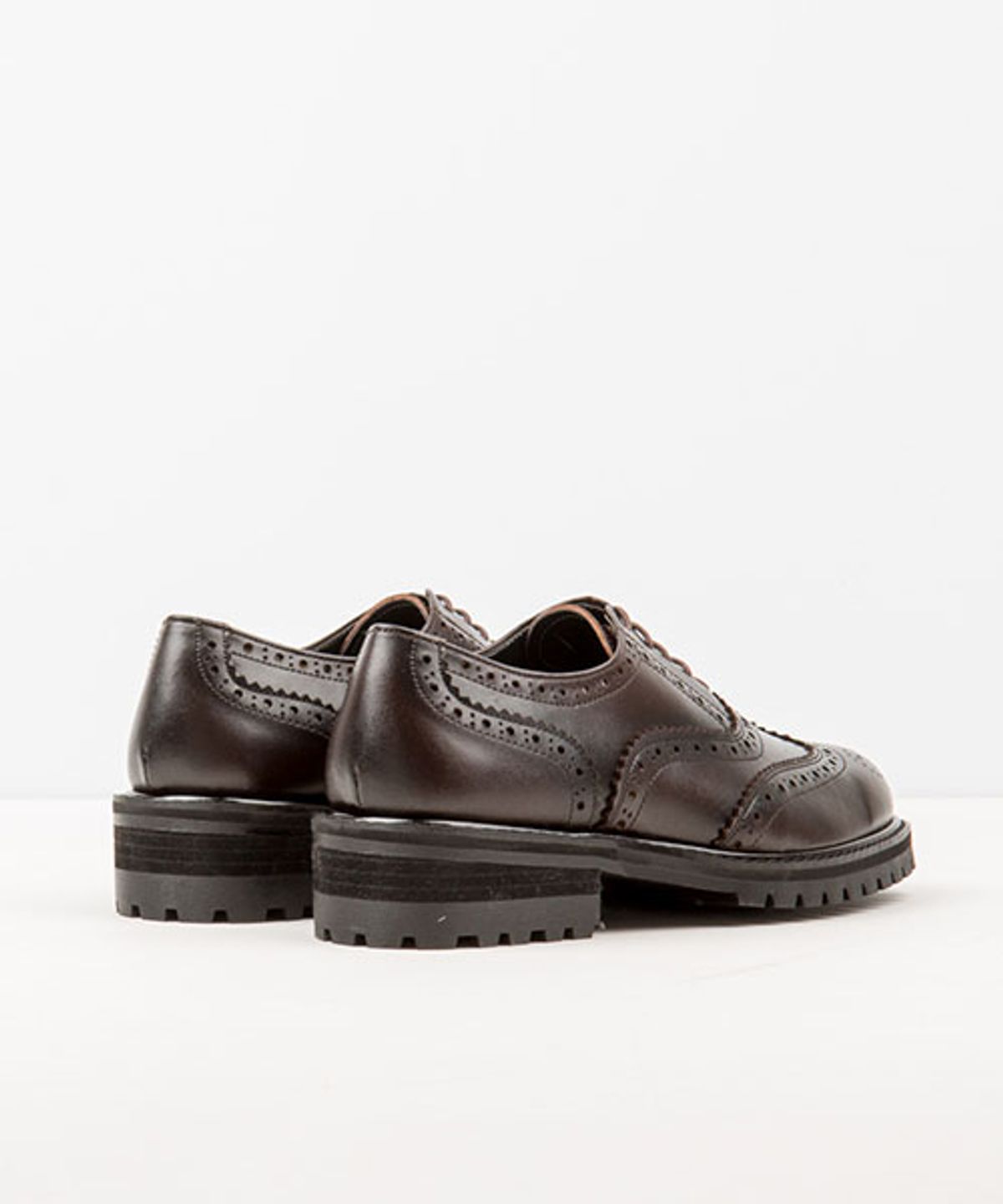 레더리스(LEATHERLESS) #515 / 워커솔 윙팁 워커/ 다크브라운 / for men