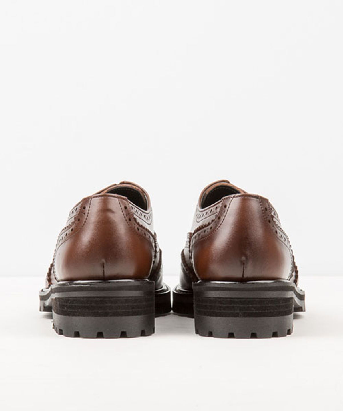 레더리스(LEATHERLESS) #515 / 워커솔 윙팁 워커 /브라운 / for men