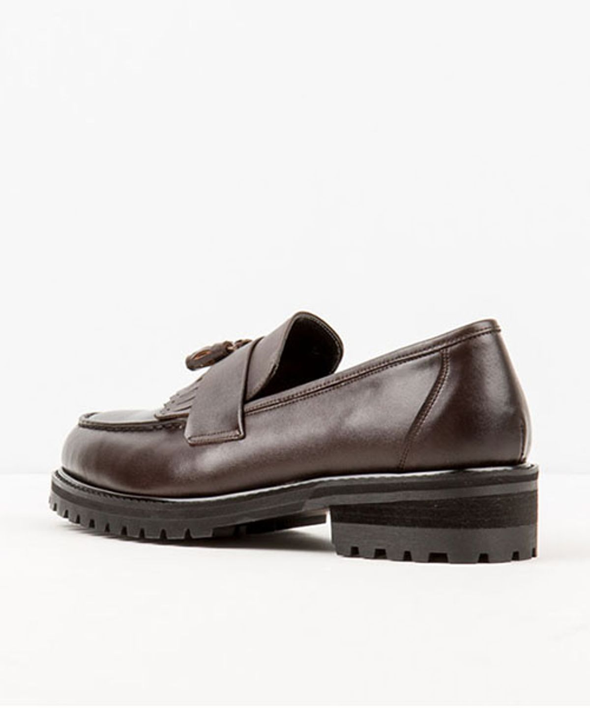 레더리스(LEATHERLESS) #408 / 워커솔 테슬로퍼 / 다크브라운 / for men