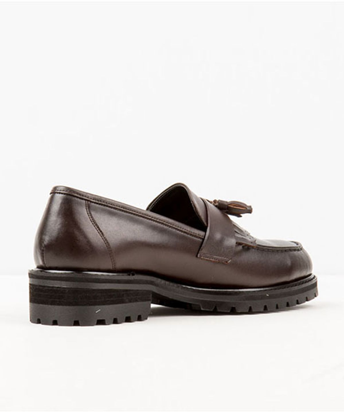 레더리스(LEATHERLESS) #408 / 워커솔 테슬로퍼 / 다크브라운 / for men
