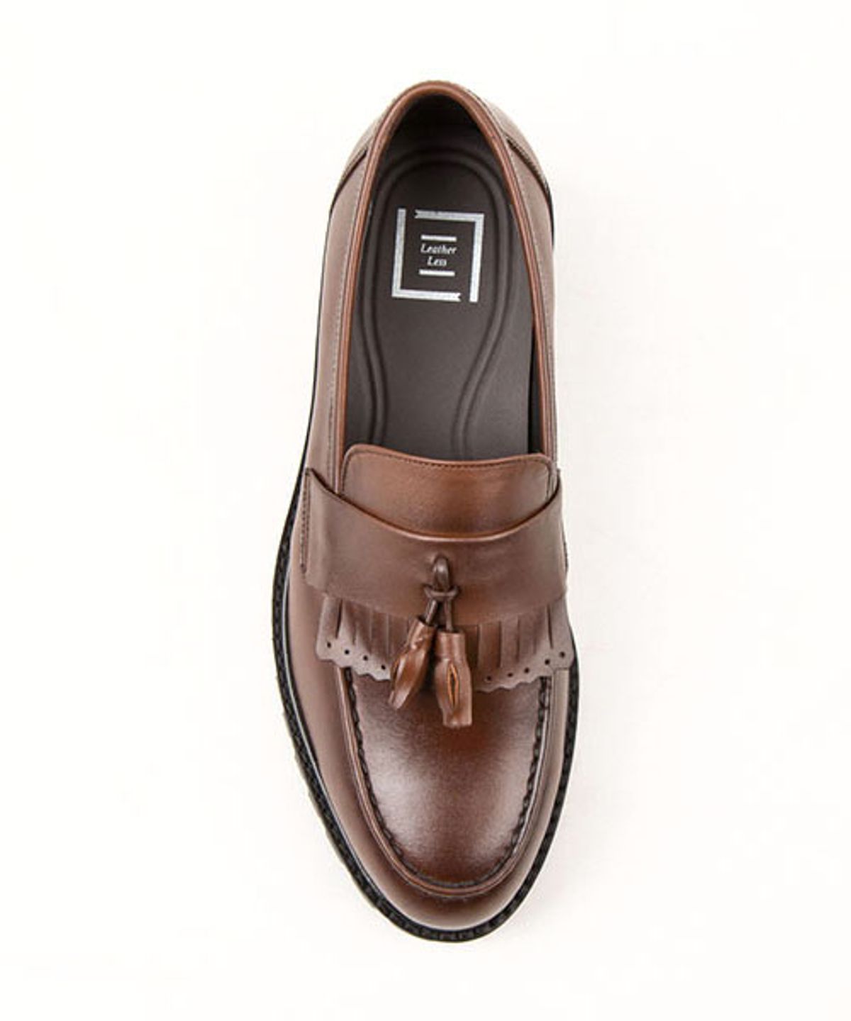 레더리스(LEATHERLESS) #408 / 워커솔 테슬로퍼 / 브라운 / for men
