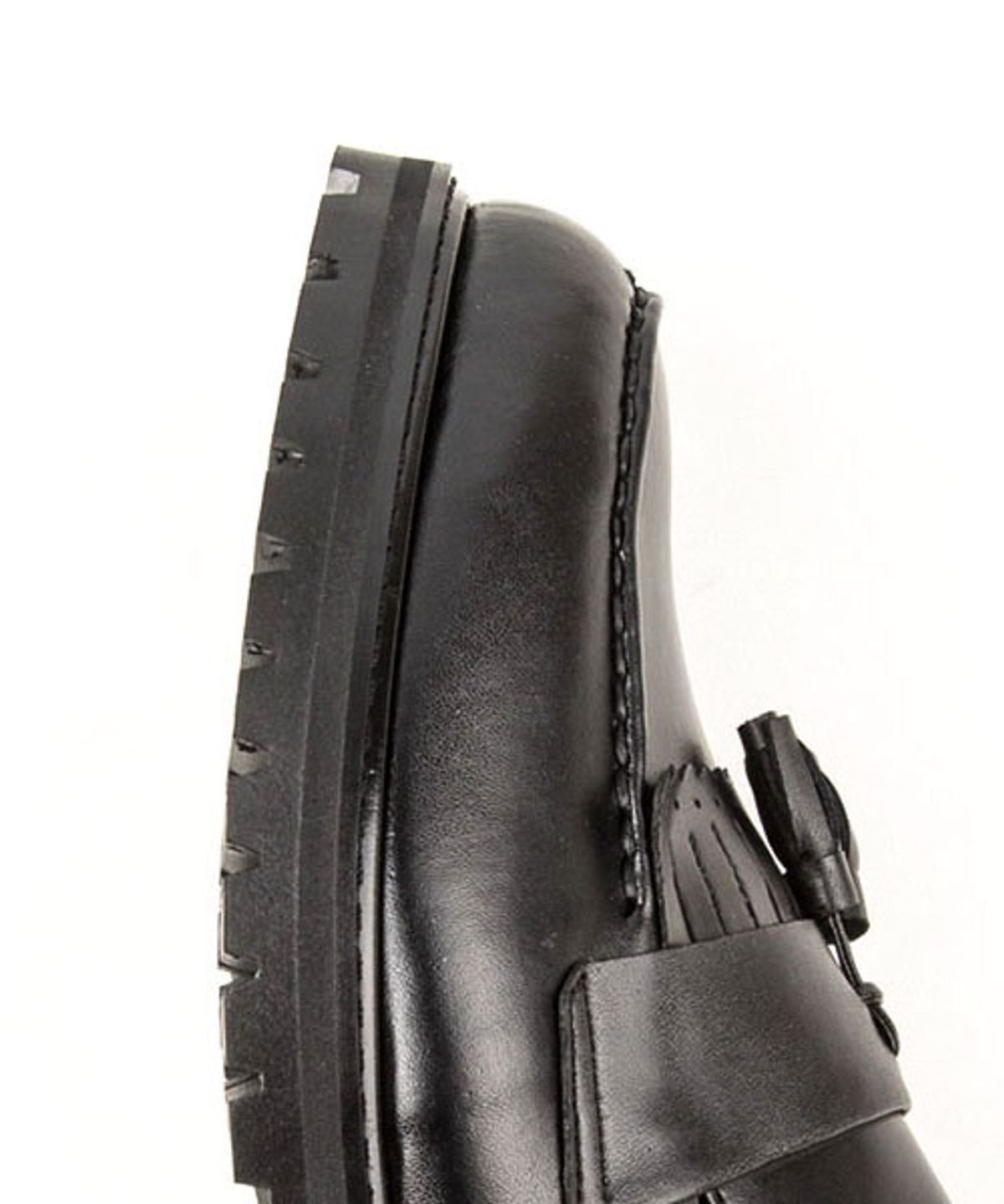 레더리스(LEATHERLESS) #408 / 워커솔 테슬로퍼 / 블랙 / for men