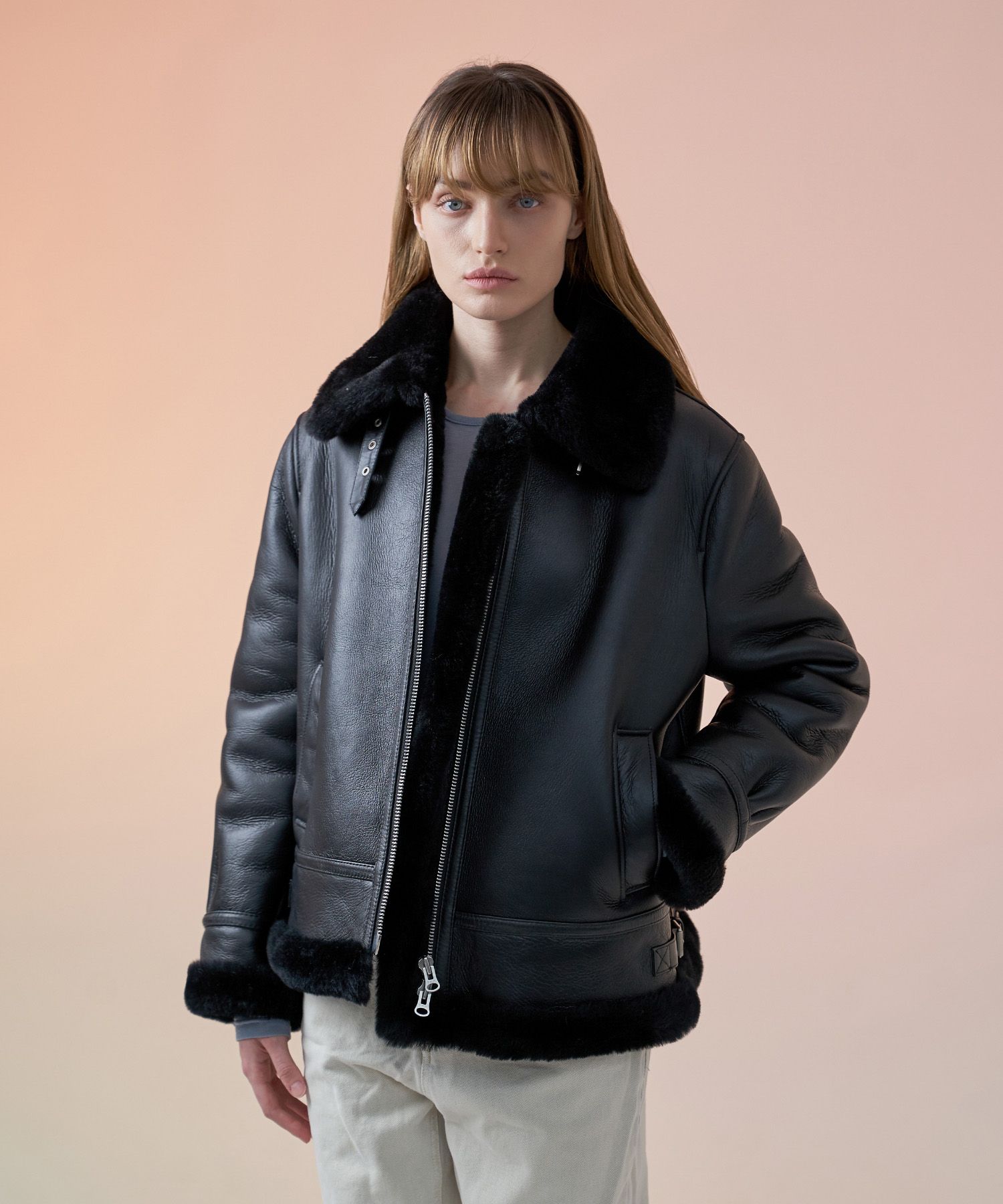 MUSINSA公式 | SPERONE WOMEN リアルB3オーバーサイズムートン