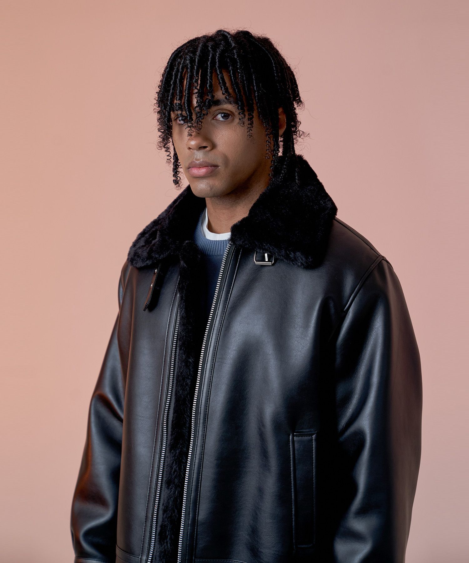 MUSINSA | SPERONE Fake B3 Mustang Jacket Man (Black)