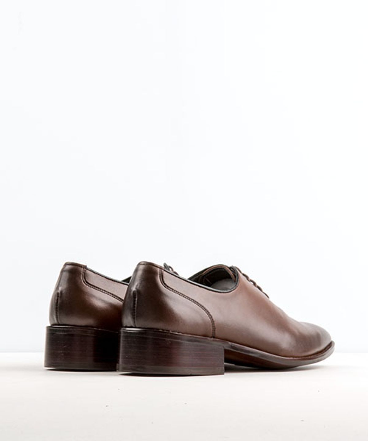 레더리스(LEATHERLESS) #5095 / 플레인 토우 홀컷 옥스포드 / 브라운 / for men
