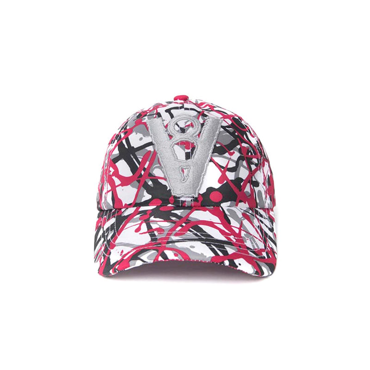 바이브레이트(VIBRATE) V8 - CAMOUFLAGE PATTERN BALL CAP (RED)