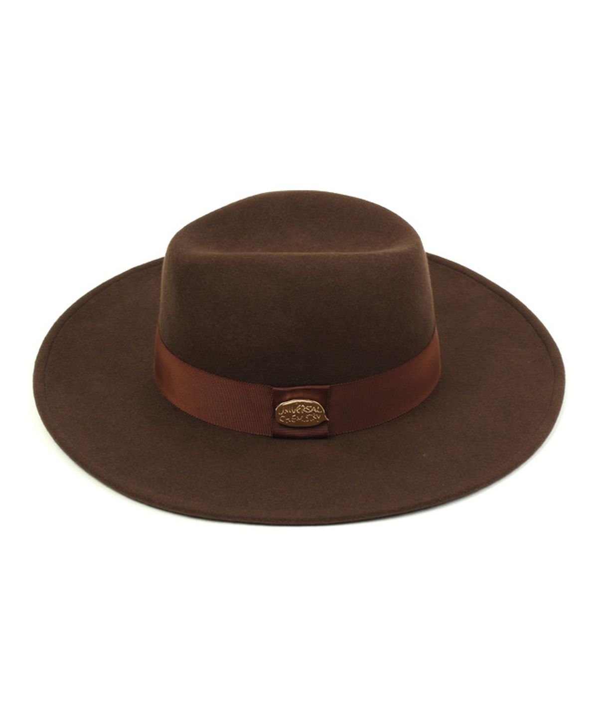 유니버셜 케미스트리(UNIVERSAL CHEMISTRY) BR Line Wool Brown Fedora 울페도라