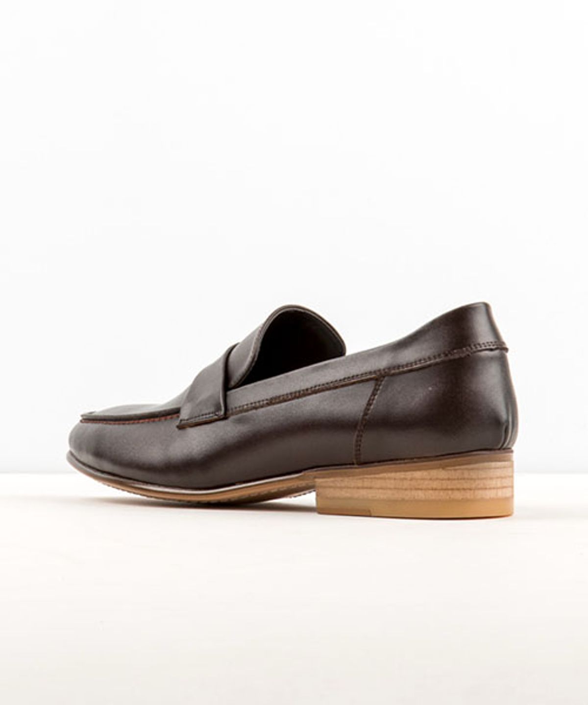 레더리스(LEATHERLESS) #5041 / 플렛 아웃솔 로퍼  / 다크브라운 / for men