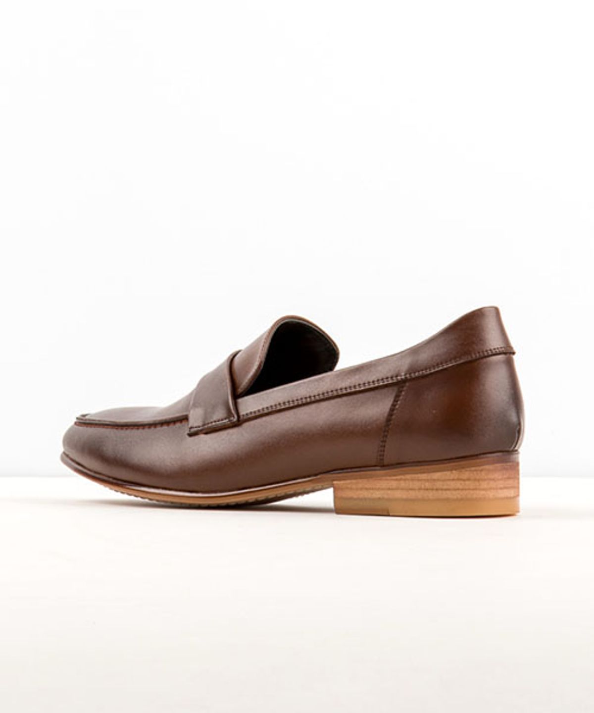 레더리스(LEATHERLESS) #5041 / 플렛 아웃솔 로퍼  / 브라운 / for men