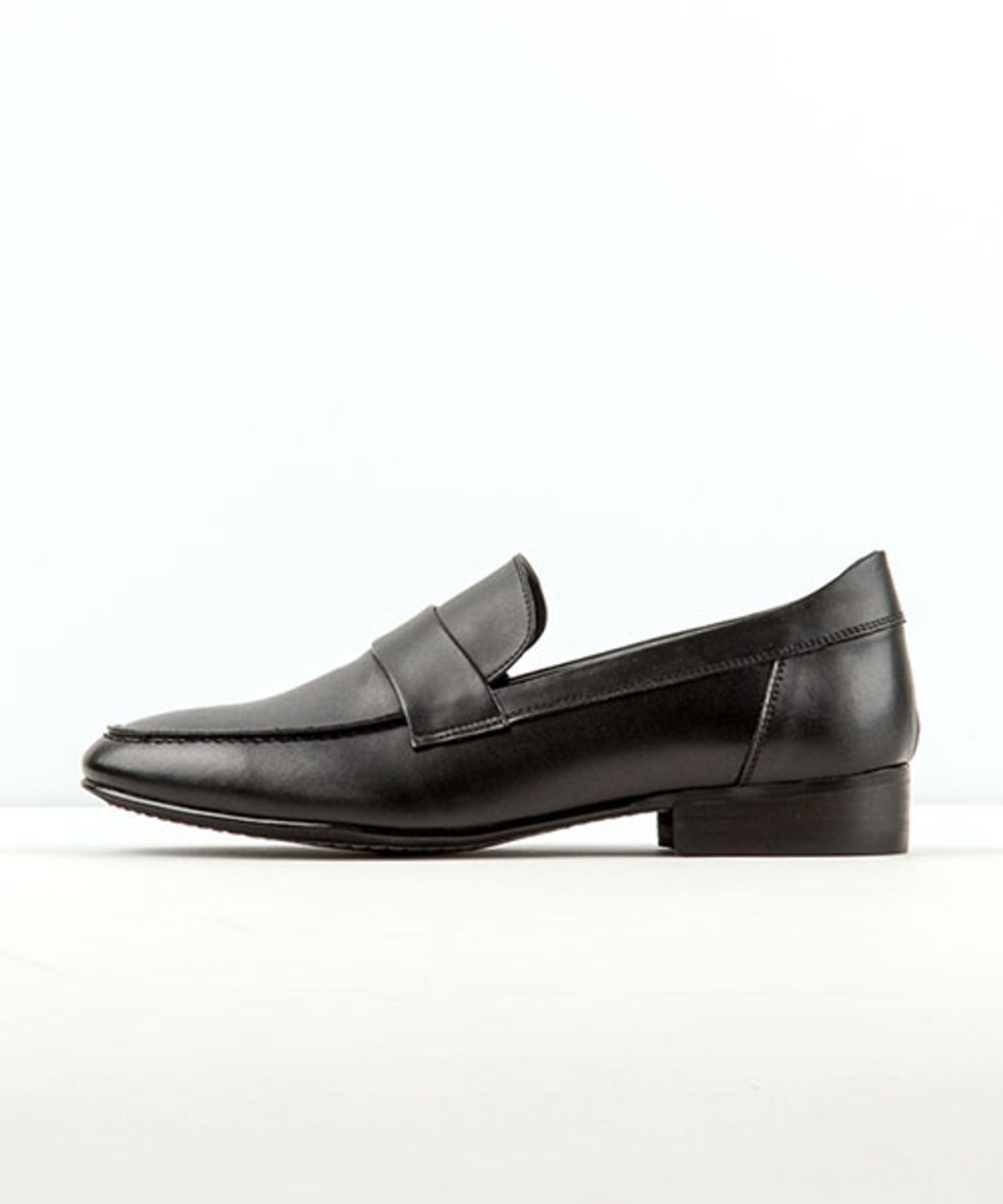 레더리스(LEATHERLESS) #5041 / 플렛 아웃솔 로퍼  / 블랙 / for men