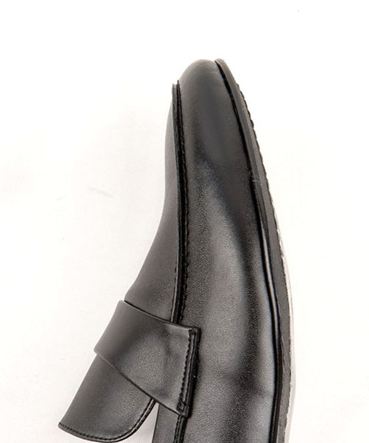 레더리스(LEATHERLESS) #5041 / 플렛 아웃솔 로퍼  / 블랙 / for men