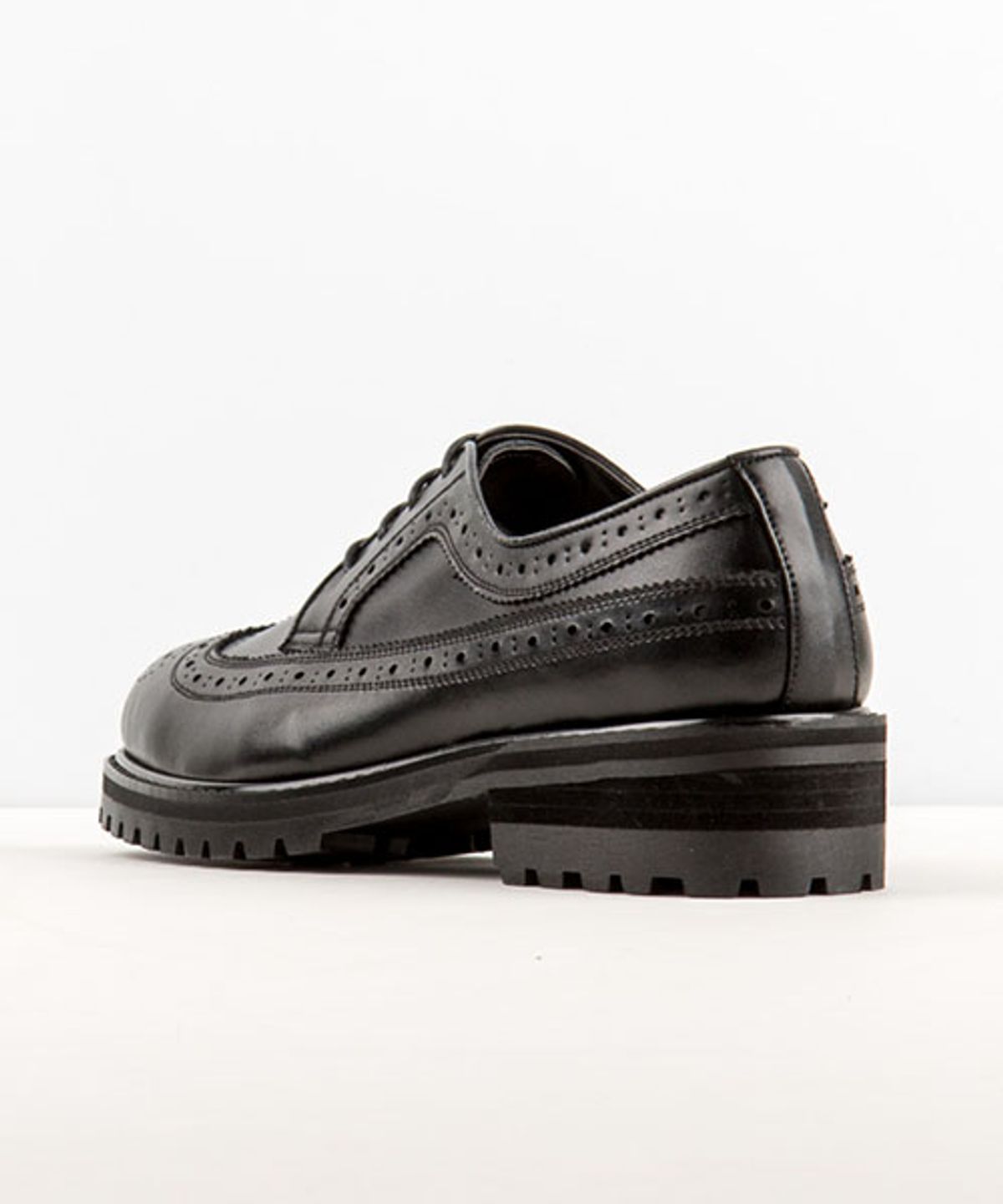 레더리스(LEATHERLESS) #5054 / 캐주얼윙팁워커 / 블랙 / for men