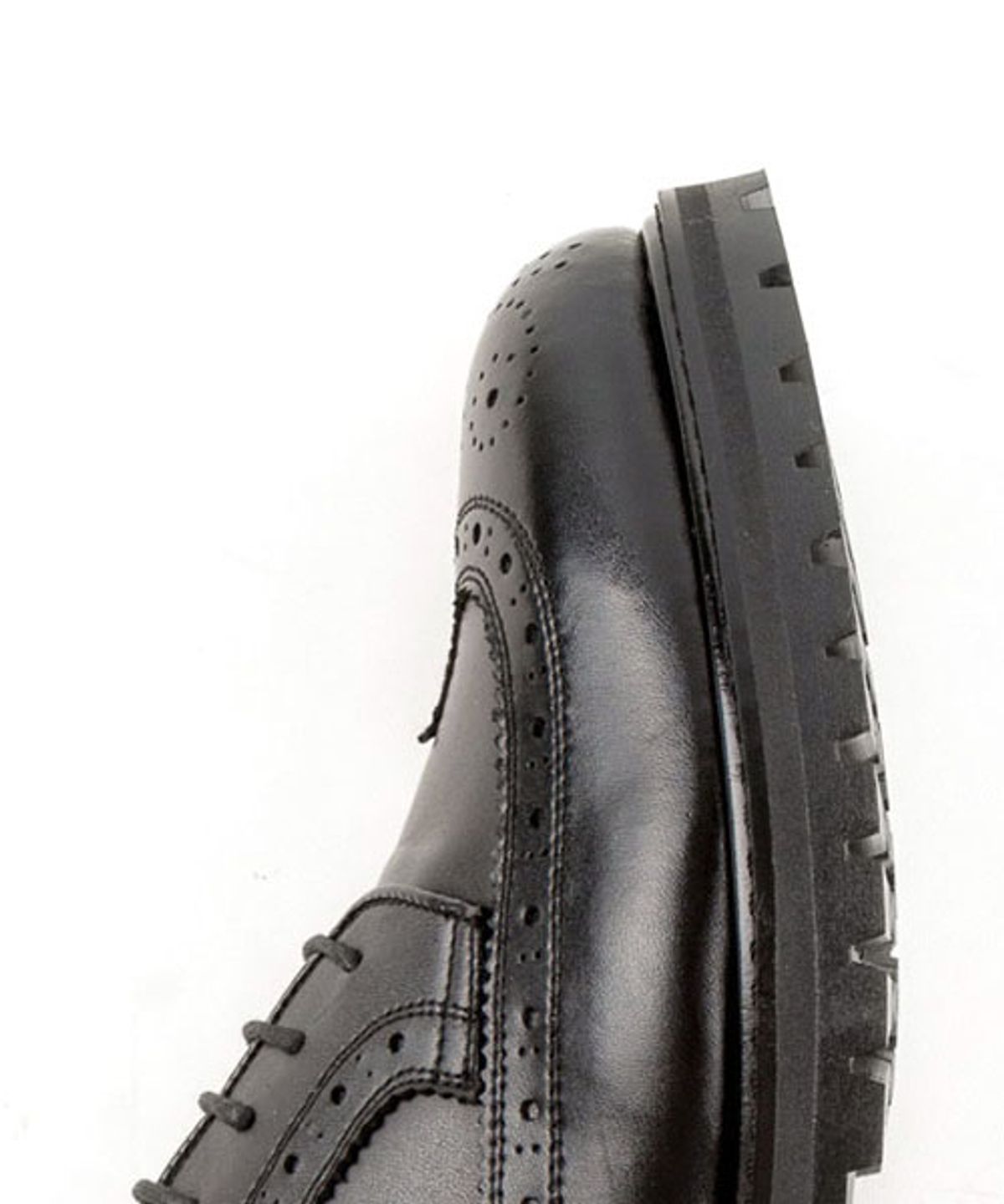 레더리스(LEATHERLESS) #5054 / 캐주얼윙팁워커 / 블랙 / for men