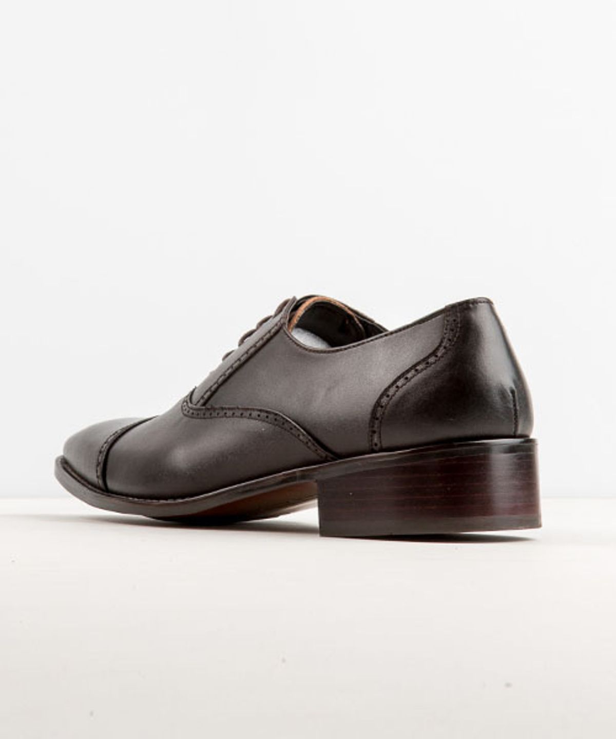 레더리스(LEATHERLESS) #0190 / 스트레이트팁 옥스포드/ 다크브라운 / for men