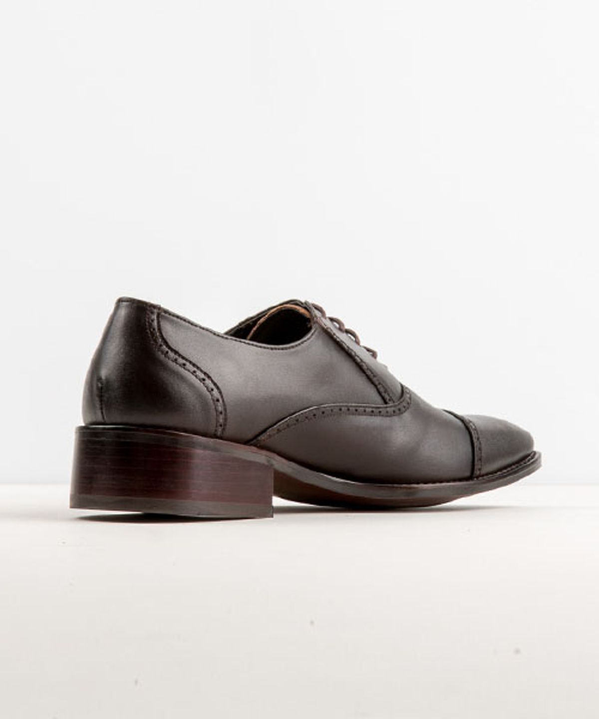 레더리스(LEATHERLESS) #0190 / 스트레이트팁 옥스포드/ 다크브라운 / for men