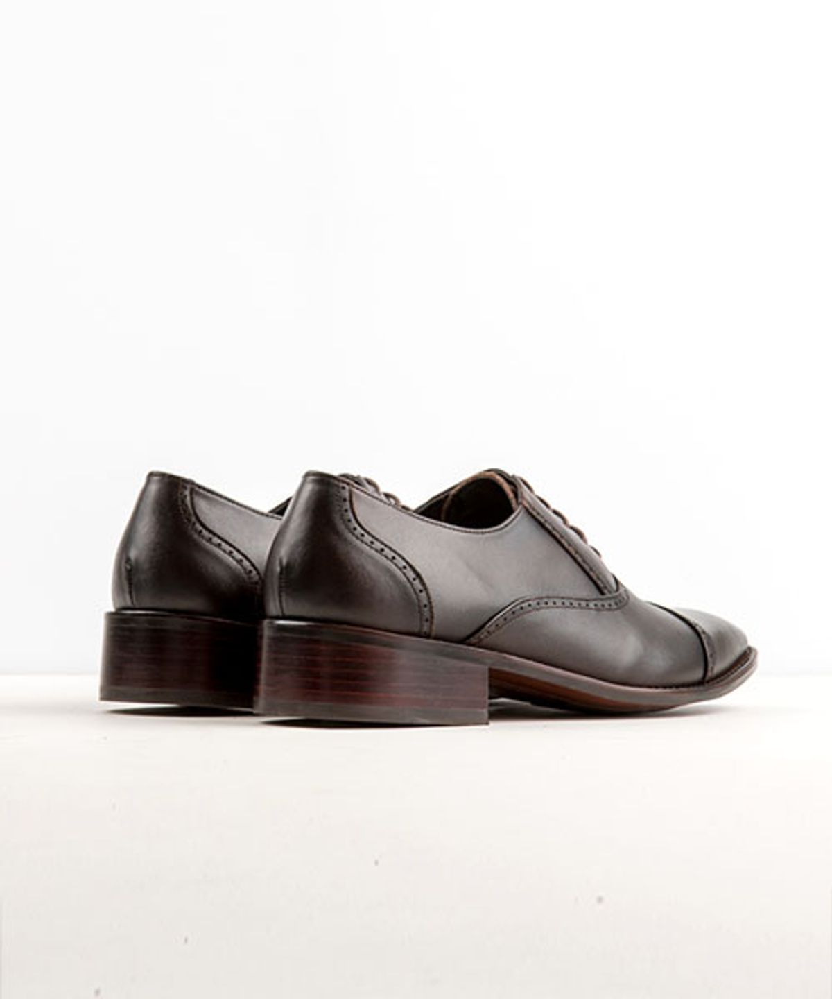 레더리스(LEATHERLESS) #0190 / 스트레이트팁 옥스포드/ 다크브라운 / for men