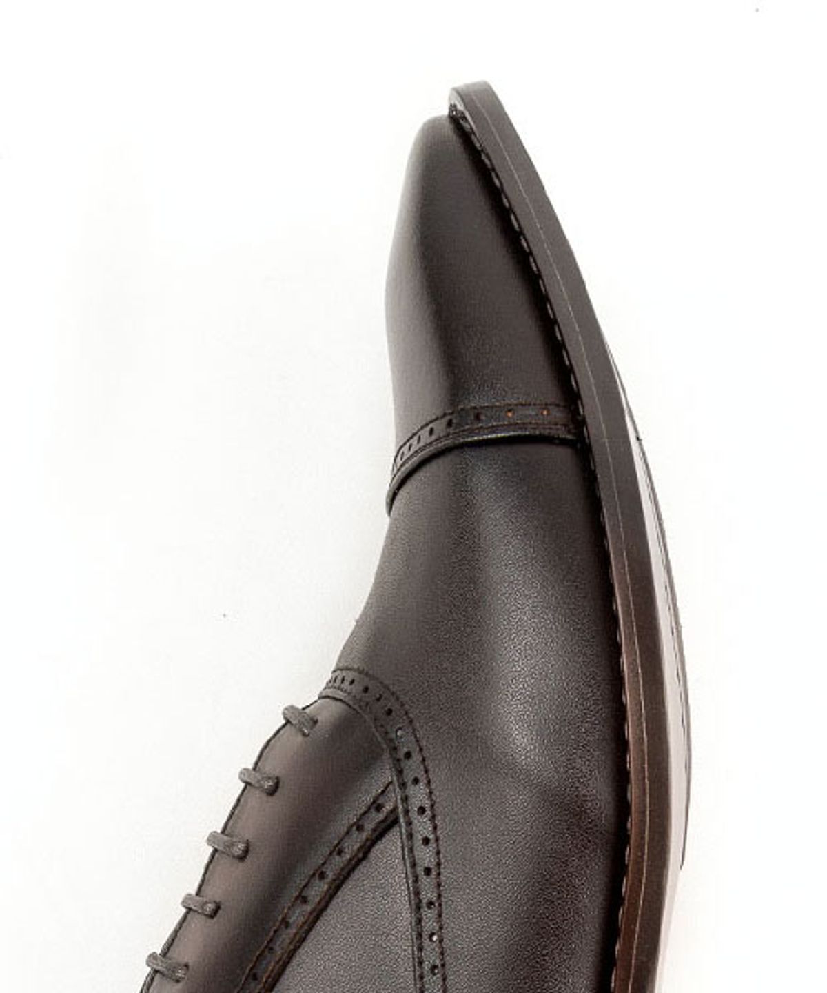 레더리스(LEATHERLESS) #0190 / 스트레이트팁 옥스포드/ 다크브라운 / for men