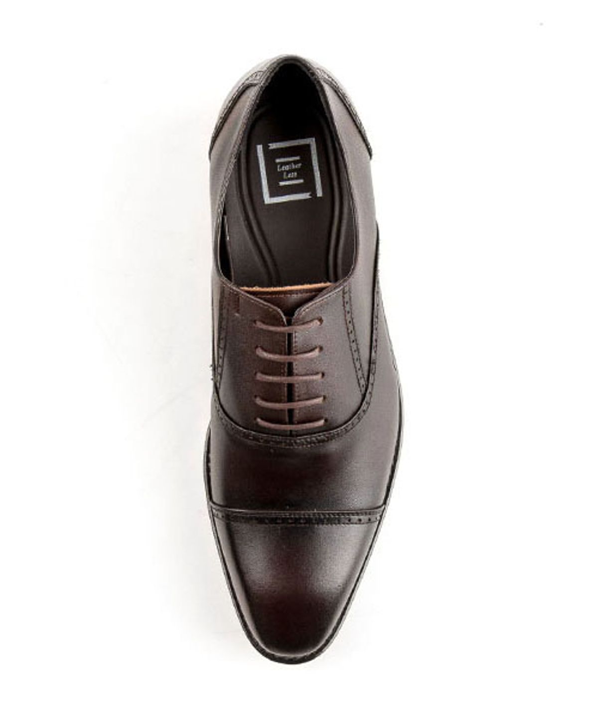 레더리스(LEATHERLESS) #0190 / 스트레이트팁 옥스포드/ 다크브라운 / for men